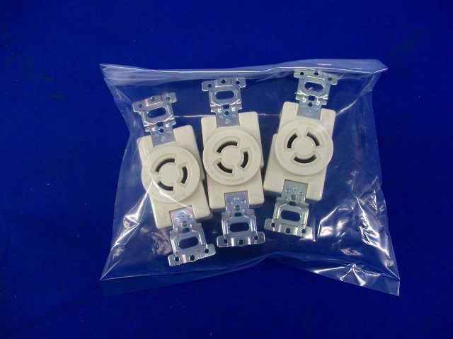 接地2P15A 引掛埋込コンセント(3個入)(ミルキーホワイト)National WF2315WK