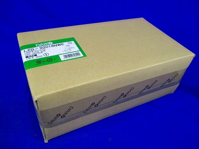 LEDユニバーサルダウンライト LZ1C 25°広角形 白色 調光 LED内蔵 電源別売 LZD-92018NWE