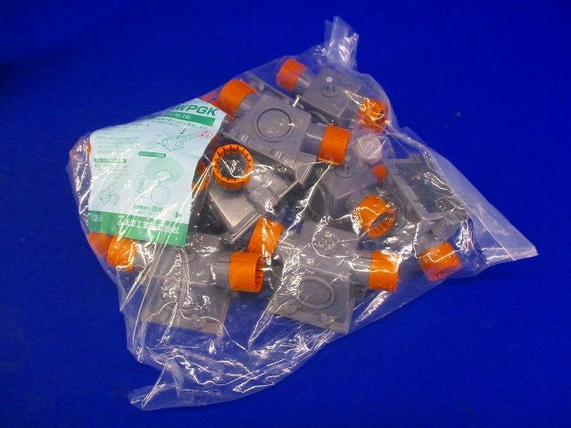 CD単層波付管16用プラスエンド スクリュー釘付 10個入 CDE-16WPGK-10