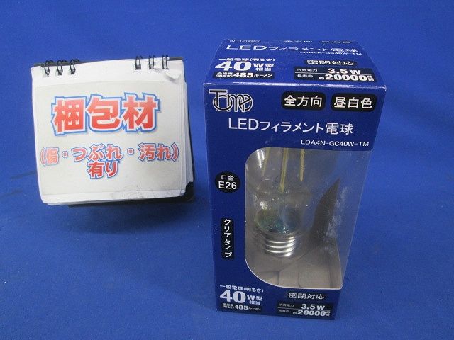 LED一般電球クリア 昼白色 LDA4N-GC40W-TM