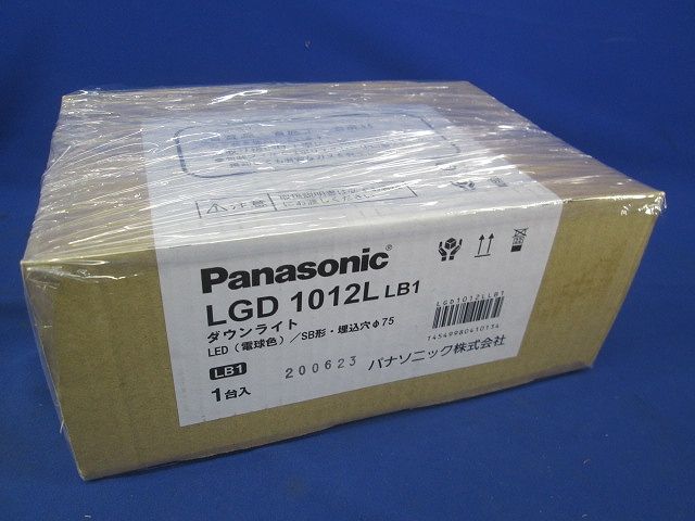 ベースダウンライト 電球色・美ルック・拡散マイルド・調光・φ75 プラチナメタリック LGD1012LLB1