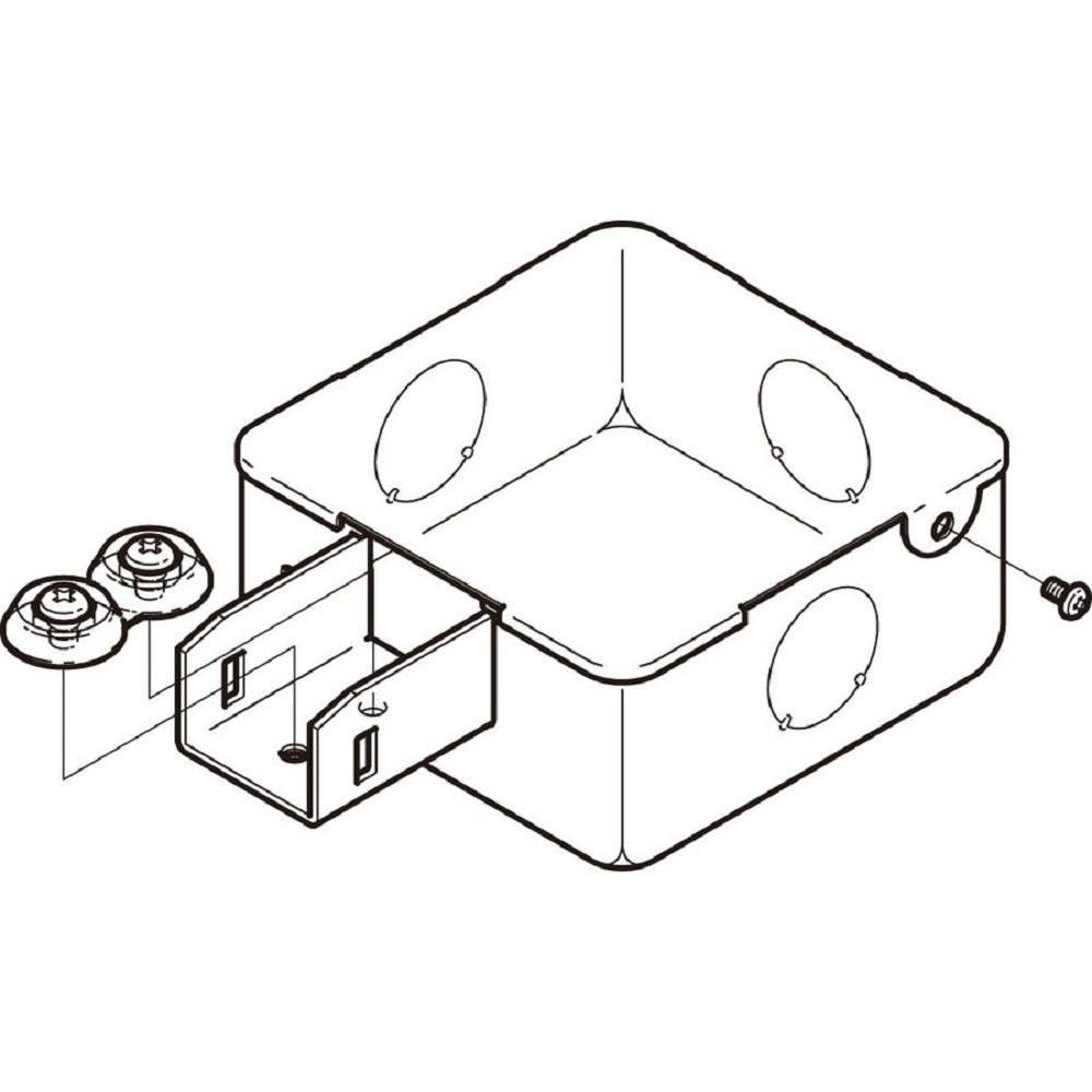 レースウェイ ジャンクションボックス 一方出 スーパーダイマ 5個入 SD-DB1E-05