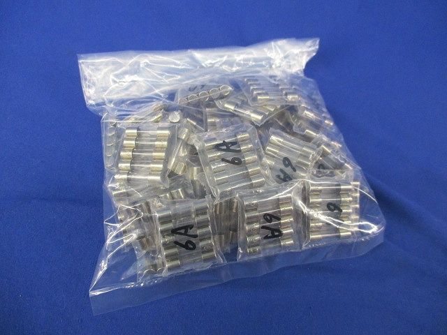 ガラス管ヒューズ6A(5個入×48計240個入) 型番不明