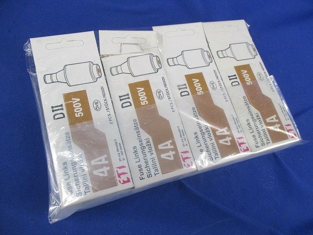 ヒューズインサート(5個入×4計20個入) 4A500V