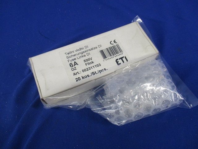 ヒューズリンク6A500V(24個入) 型番不明