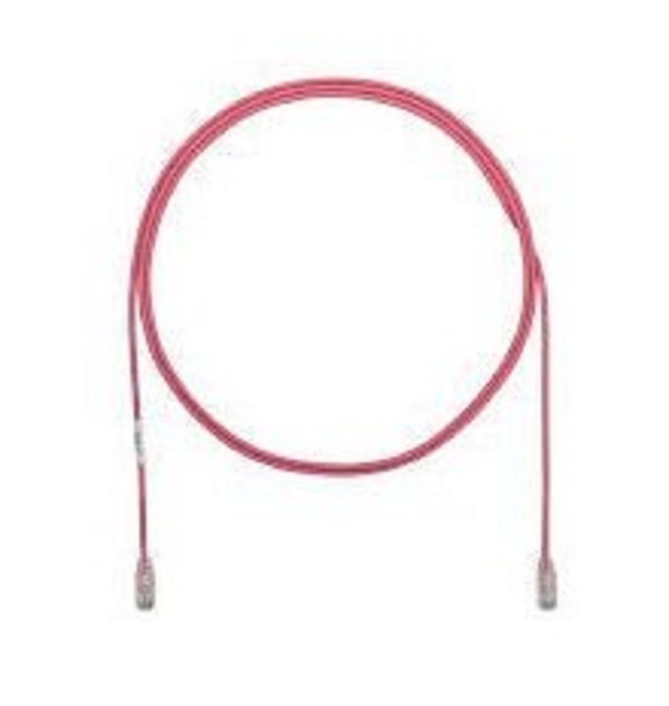 CAT6 LANケーブル 1m ピンク 直径約3.8mm ツメ折れ防止コネクタ UTP28SP1MPK