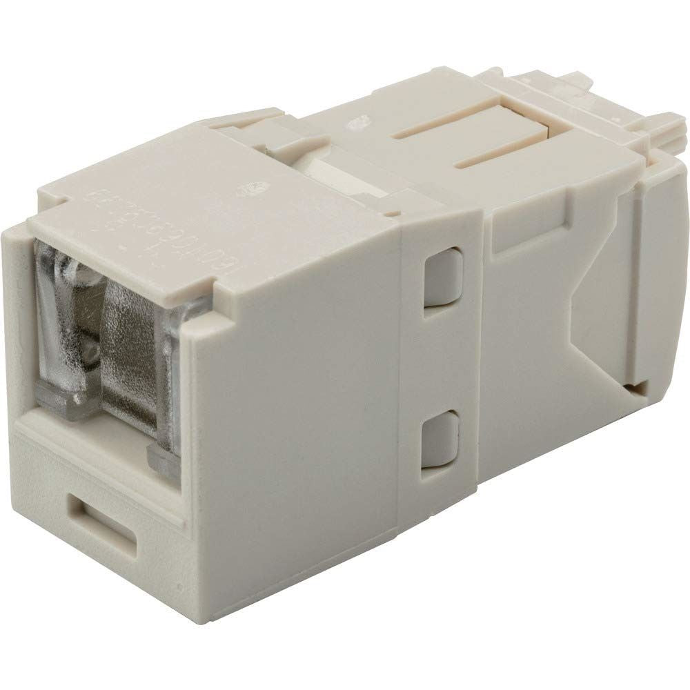 Cat6 シャッター付モジュラージャック オフホワイト CJH688TGIW