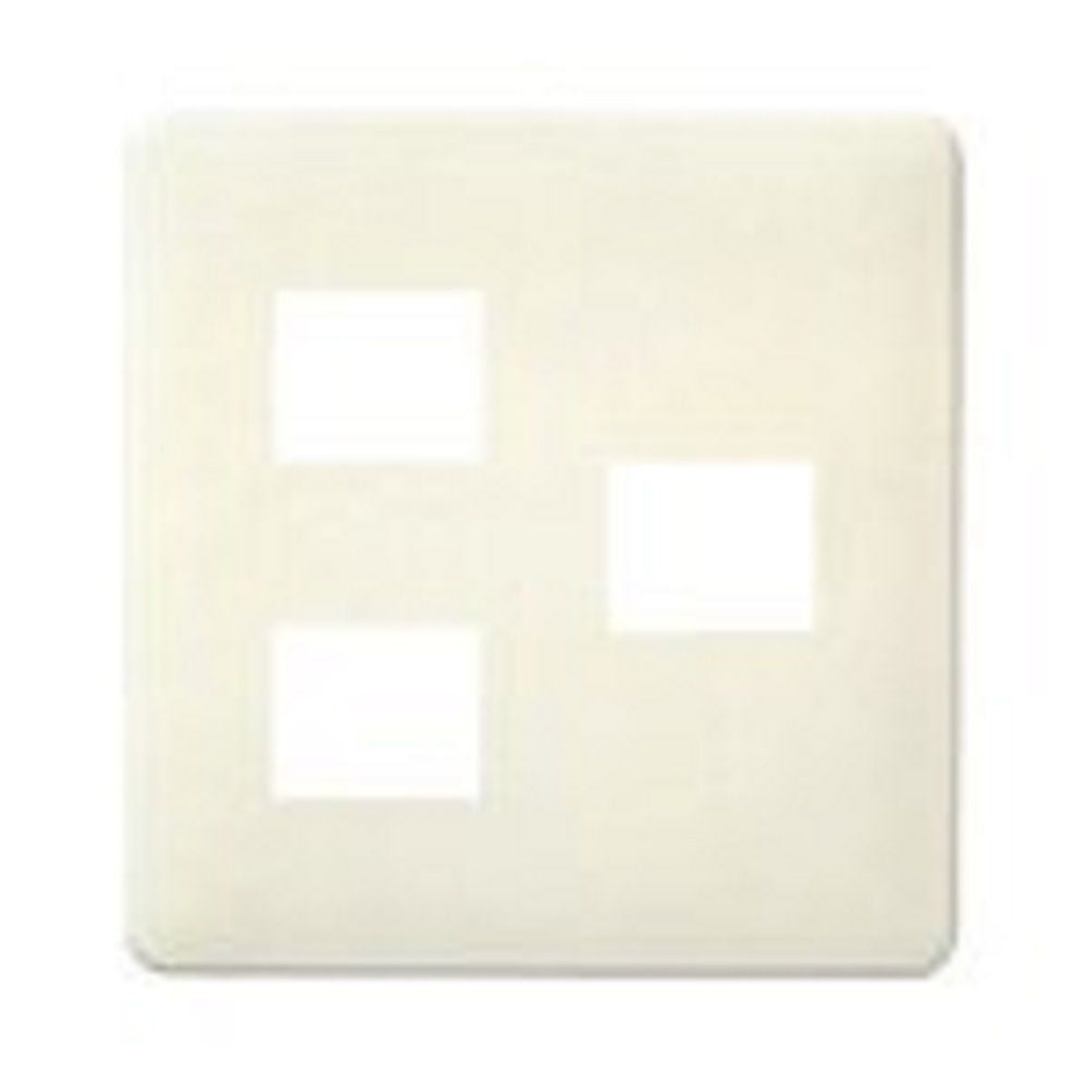 モダンプレート3個用 2個+1個用 標準プレート ミルキーホワイト WN6073W