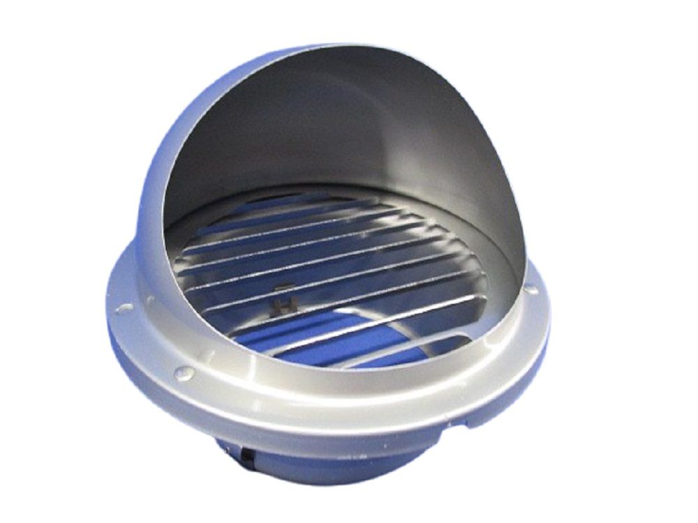 ダクト用エクステリア部材 ステンレス製丸形パイプフード(ガラリ付) VB-RG100SL