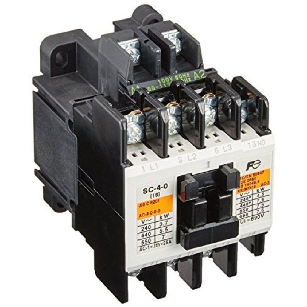 標準形電磁接触器 ケースカバー無 SC-4-0コイルAC100V1A