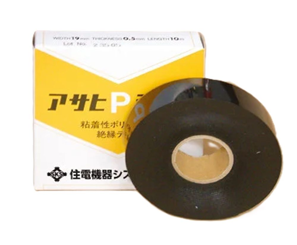 アサヒPテープ 粘着性ポリエチレン絶縁テープ 19mm×10m JCAAD004