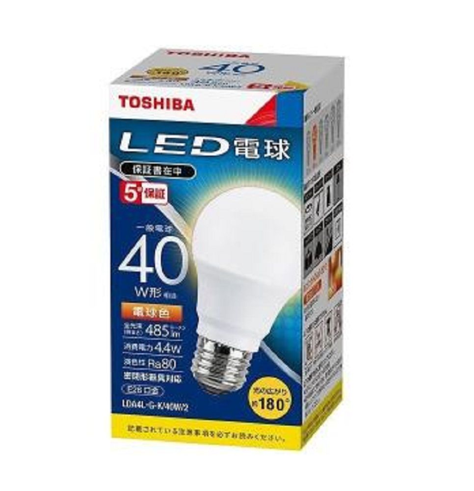 LED電球 電球色 LDA4L-G-K/40W/2