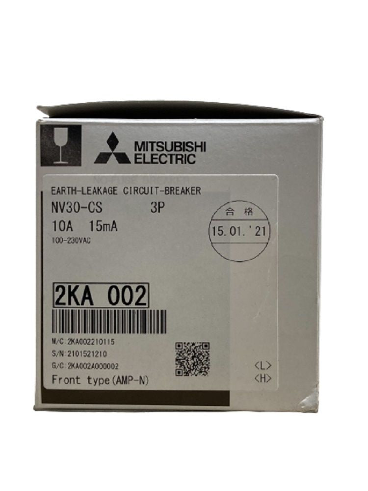 NV形漏電遮断器 100-230VAC type(AMP-N) NV30-CS3P10A15mA