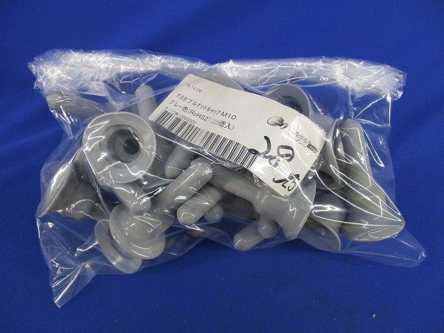 TSダブルナットキャップ M10(28個入)(グレー) M10