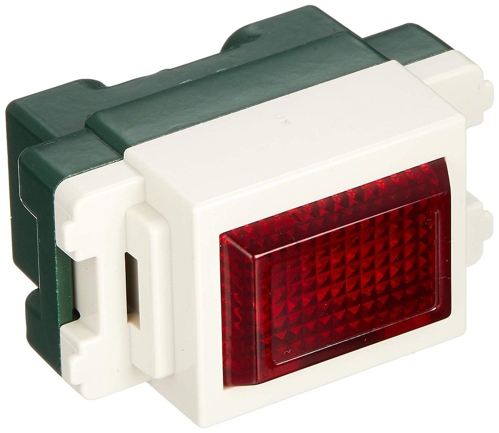 埋込パイロットランプ 赤 100V用 10個入 WN3031RK-10