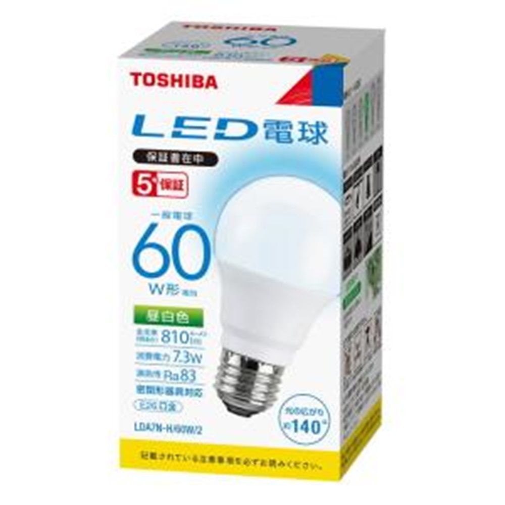 LED電球 昼白色 5000K LDA7N-H/60W/2