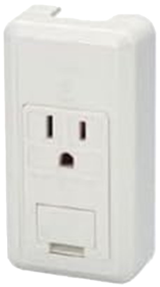 ニューマイルドビー 露出形アースターミナル付接地シングルコンセント CS-5GE-PW