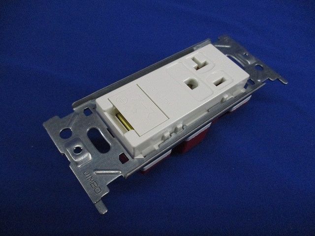 埋込アースターミナル付15A/20A共用接地コンセント ピュアホワイト JEC-BN-ITGEPW