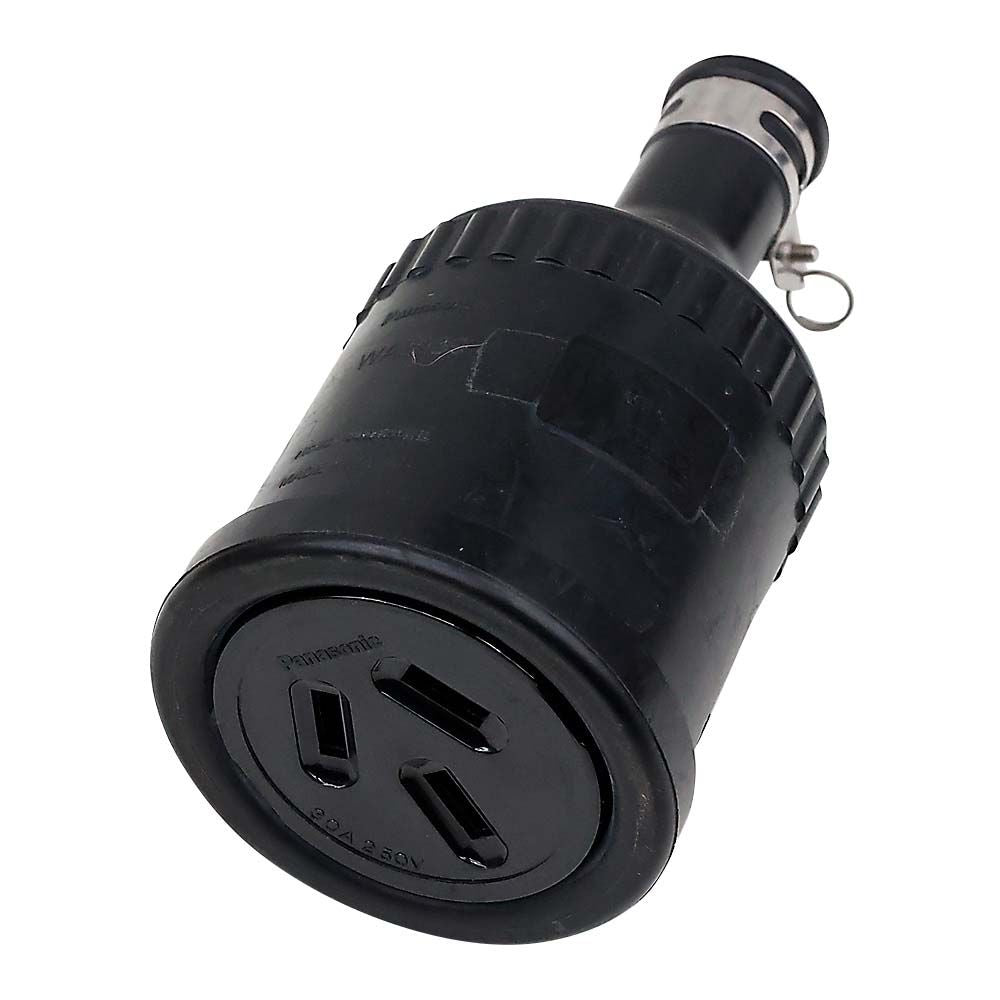 防水ゴムコードコネクタボディ 3P 30A 圧着端子付 WA3339