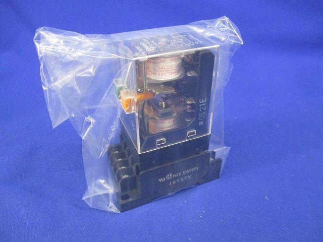 ラッチングリレー 200VAC・ソケットセット G7K-412S+PTF14A