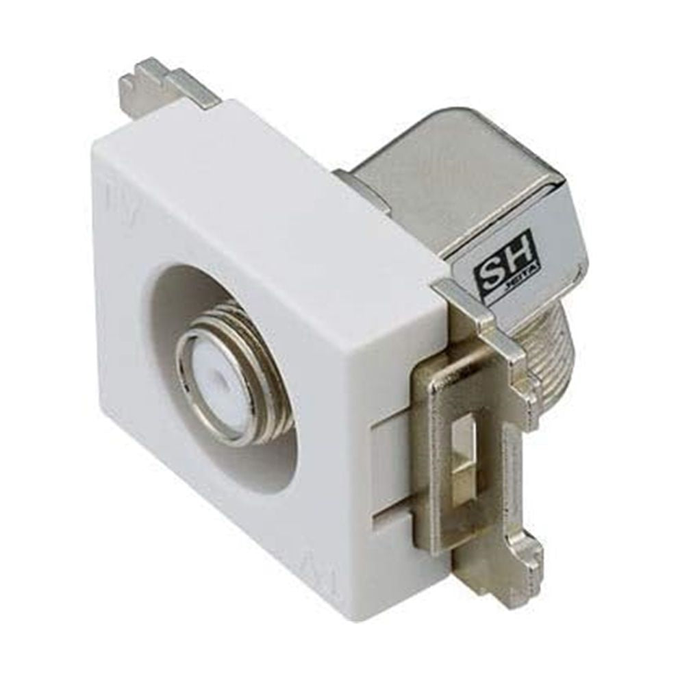 テレビ端子4K8K衛星放送対応 1端子型 ホワイト CSW-K7SW