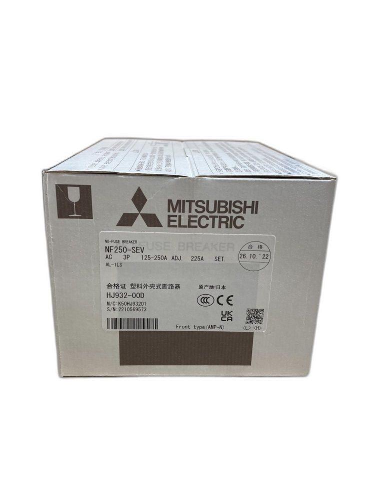 ノーヒューズブレーカー AC 3P 125-250A ADJ AL-1LS NF250-SEV-3P-225A