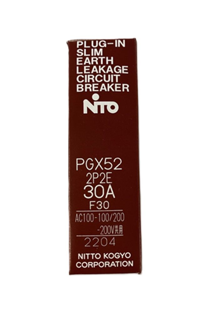 プラグインスリム漏電ブレーカ AC100-200V PGX522P2E30AF30
