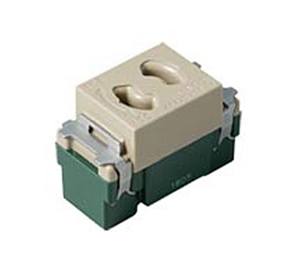 埋込抜け止めコンセント 利休色 WN1061G