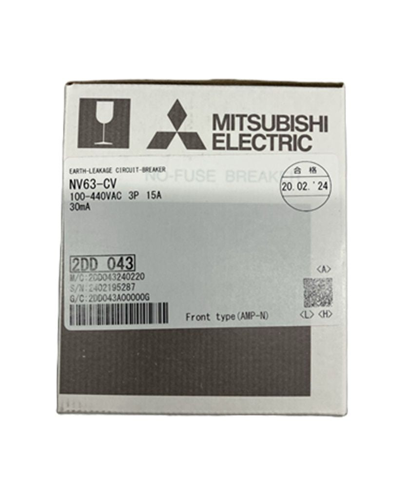 漏電ブレーカー AC100-440V NV63-CV-3P-15A-30mA