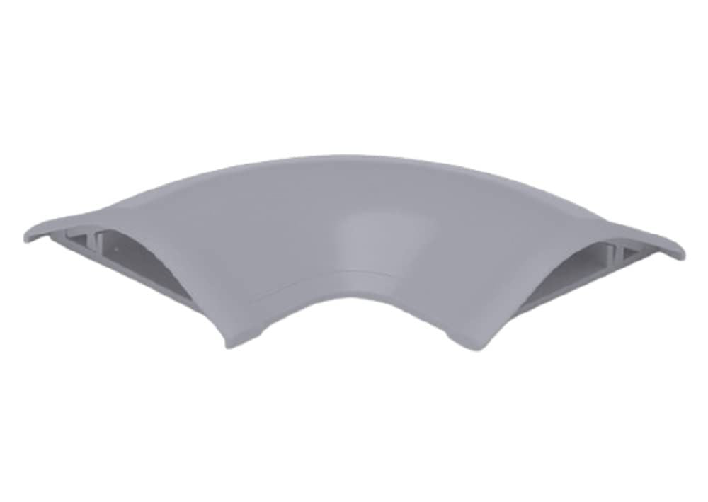 平面マガリ 5号 グレー 《床面用配線モール ガードマン? 付属品》 2個セット GAM51-02