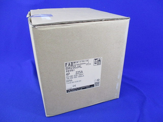 漏電警報付ブレーカ 4P225A BW250JAL-4P225K