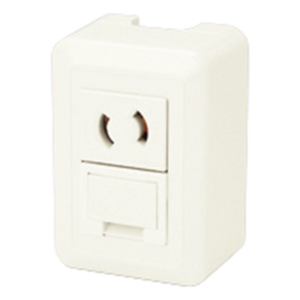 露出形アースターミナル付抜止シングルコンセント ピュアホワイト CSS-9E(PW)