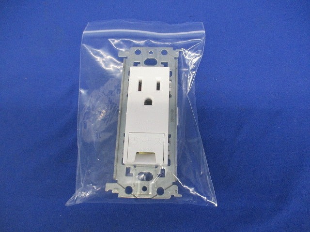 埋込アースターミナル付接地コンセント 金属枠付 マットセラミックホワイト WTL11313MW