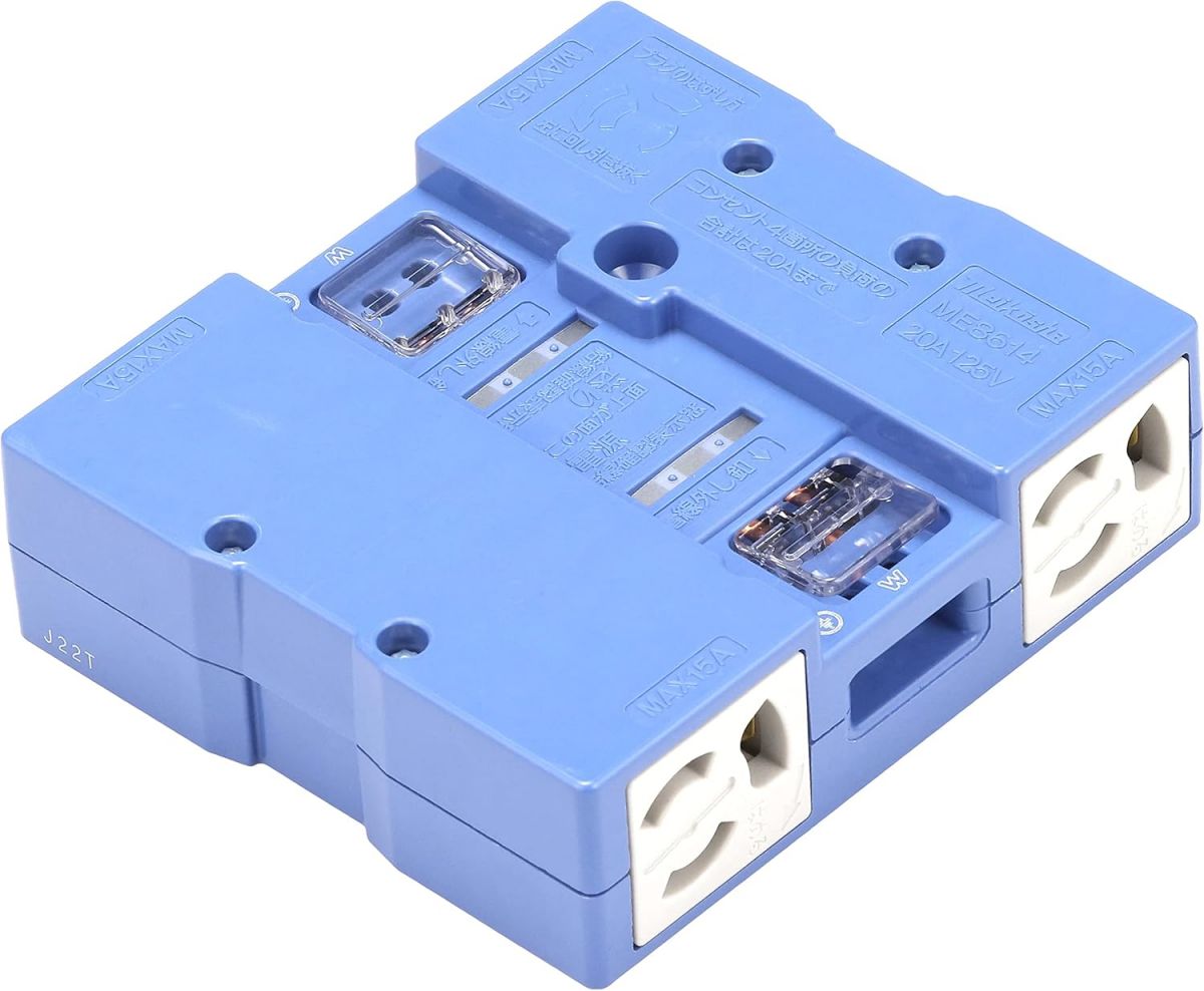 アクセスフロア用コンセント II型 4コ口 青 ME8614