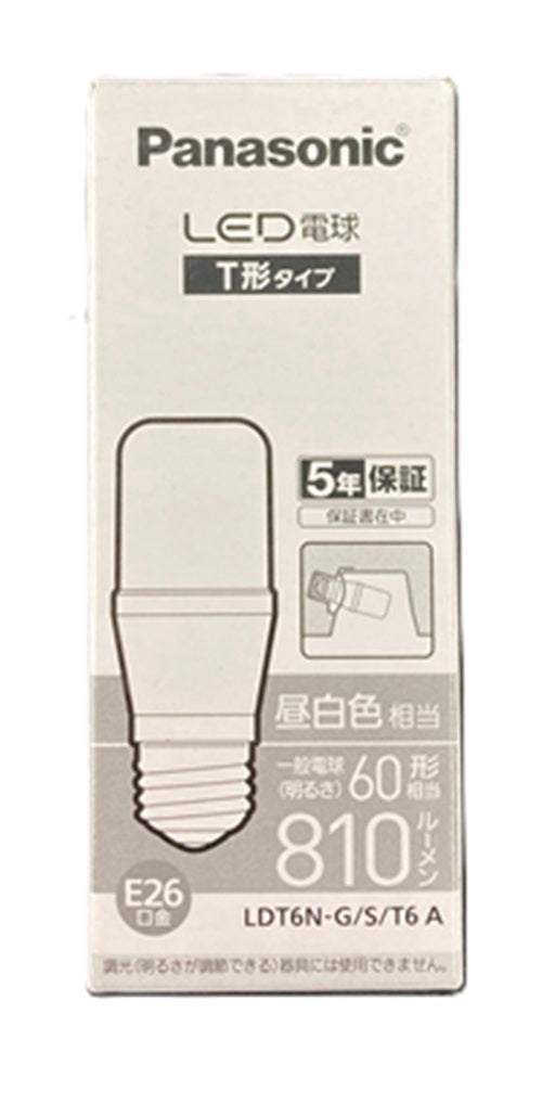 LED電球 5000K 昼白色相当 E26口金 LDT6N-G/S/T6A