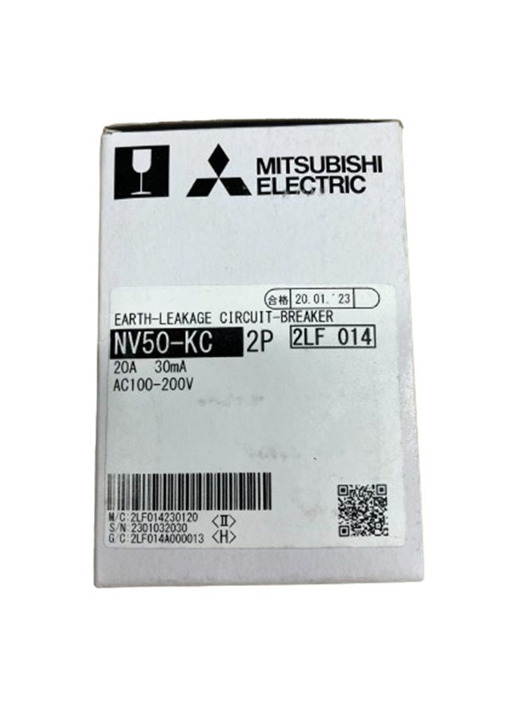 漏電ブレーカー AC100-200V NV50-KC2P20A30mA