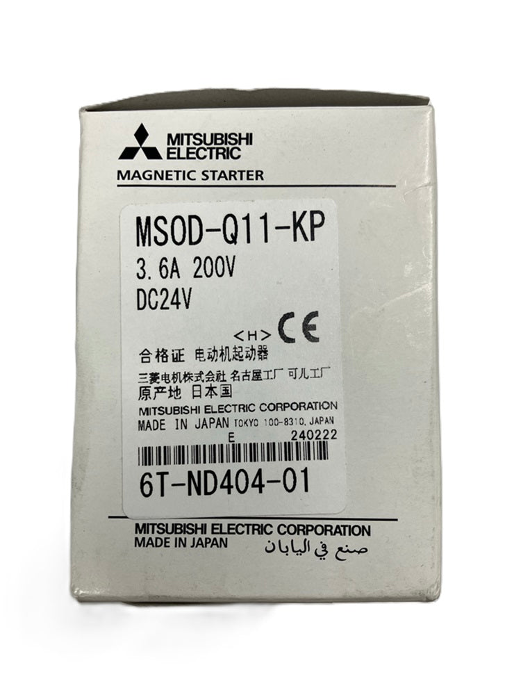 電磁開閉器 3.6A200V DC24V MSOD-Q11-KP