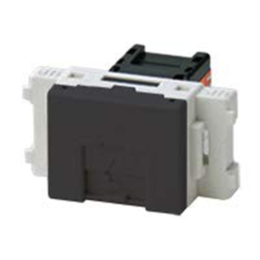 LAN用埋込モジュラージャック Cat6対応 8極8心用 ソフトブラック JEC-BN-LW6-SB