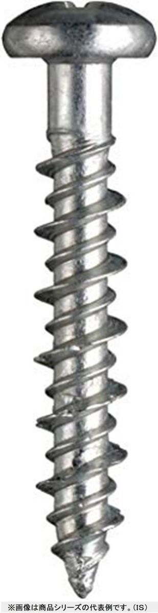 Pレスアンカー 鍋頭 ねじ径4×38mm 100本入 PPV-438-100