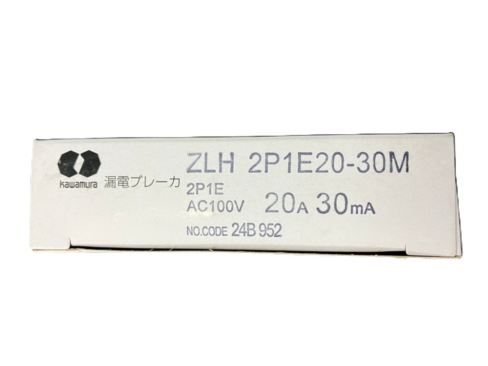 漏電ブレーカ 20A30mA AC100V ZLH2P1E20-30M