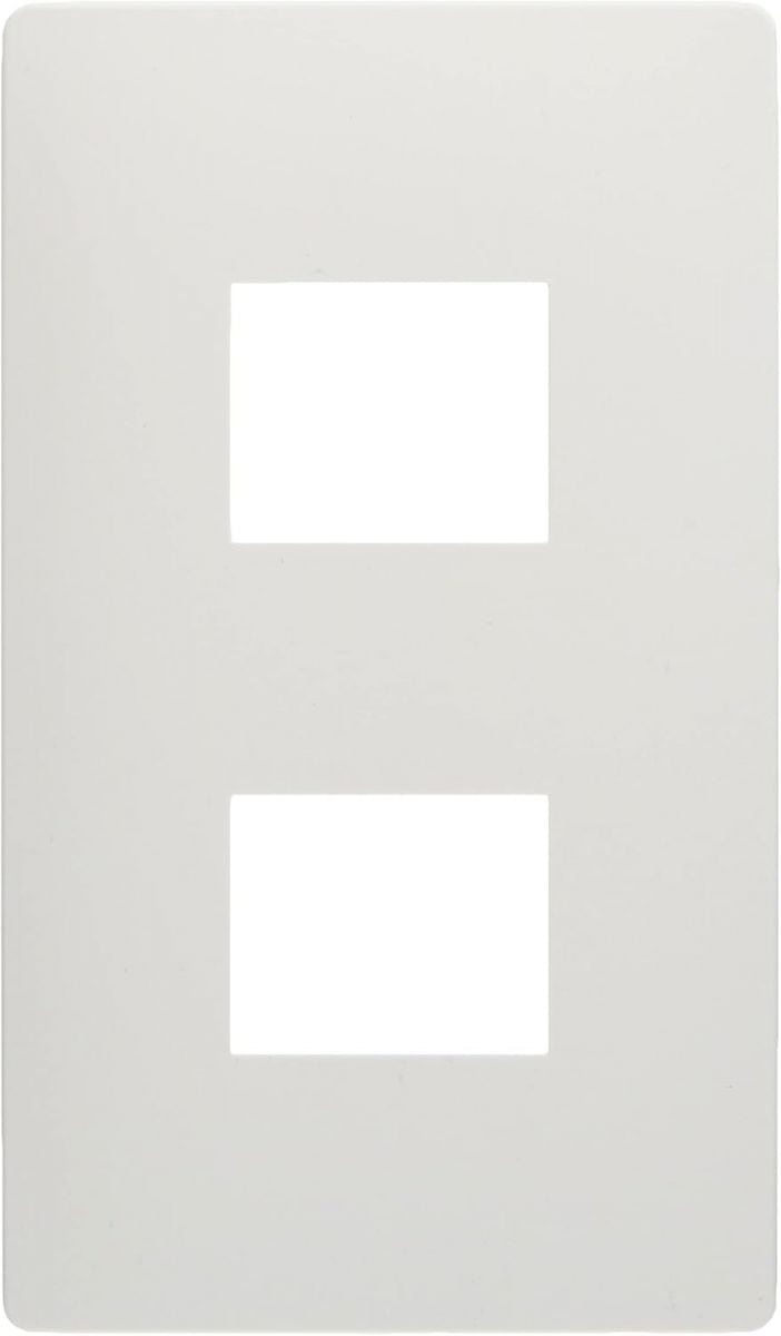 コンセントプレート 2コ用 マットホワイト WTL7002WK