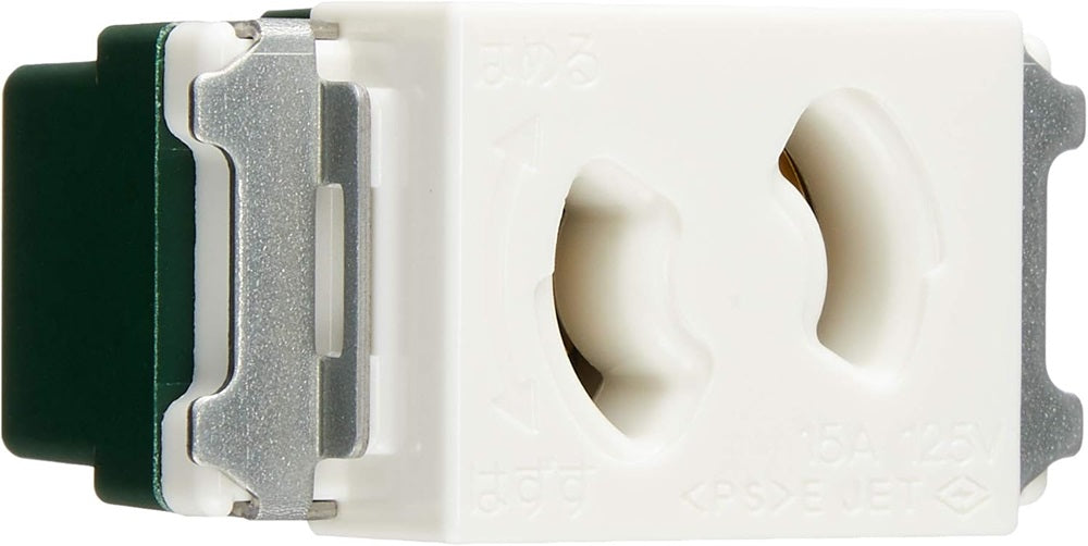 埋込抜け止めコンセント ホワイト WN1061SW