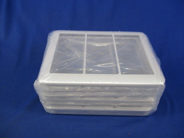 スイッチプレート3連用(8枚入)(ホワイト)(袋破れ有) WTC7103