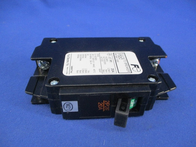 分電盤用コンパクトツイン オートブレーカ2P2E20A(キズ・汚れ有) F52C
