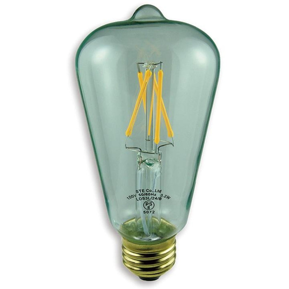 LED電球 デコライトLED・フィラメントアンティーク クリア E26 2400K 全方向タイプ LDS3L/24/B