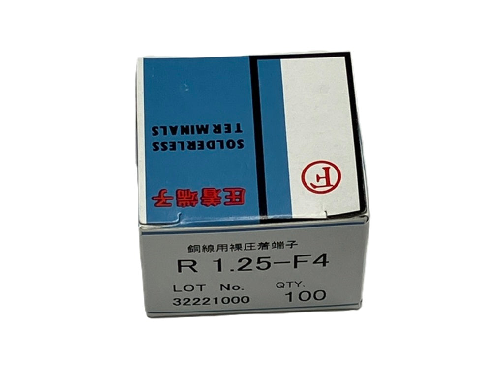 裸圧着端子R型 100個入 R1.25-F4-100