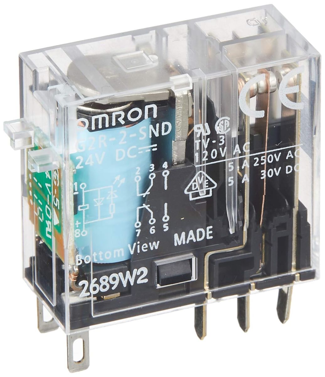 ミニパワーリレー プラグイン端子タイプ 10個入 G2R-2-SNDDC24-10