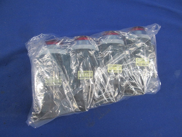 Φ30トランス付突形照光押しボタンスイッチ 赤 4個入 A30FT20010LE