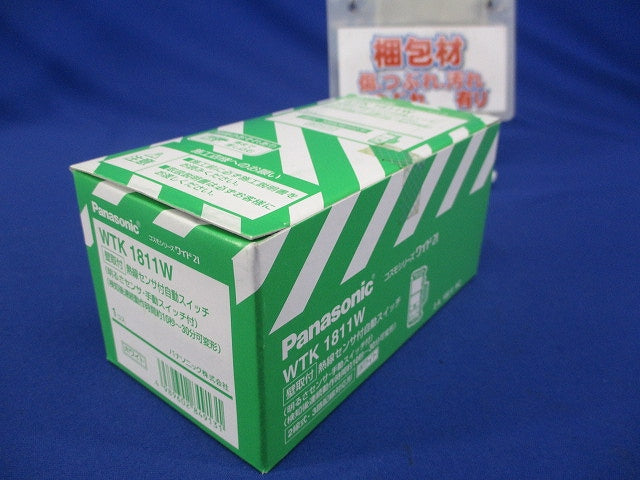 熱線センサ付自動スイッチ 壁取付 明るさセンサ・手動スイッチ付 ホワイト WTK1811W