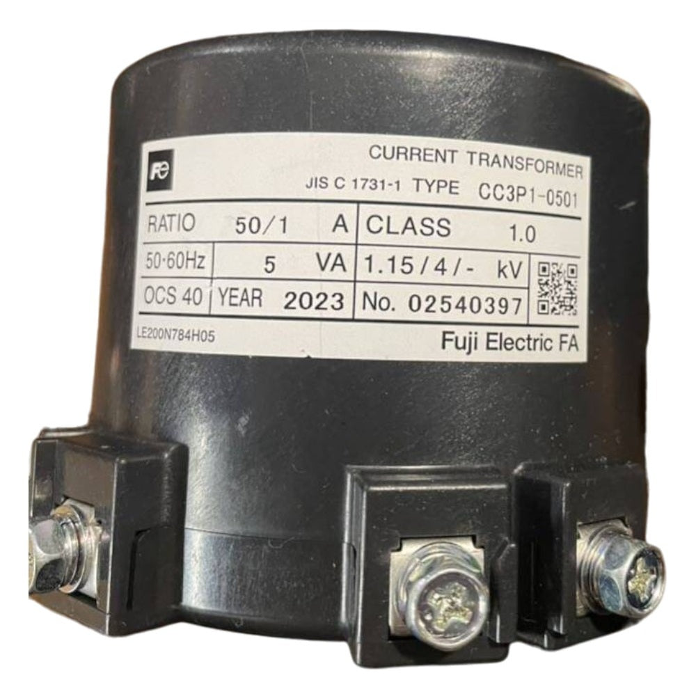 一次巻線付変流器 50/1A CC3P1-0501